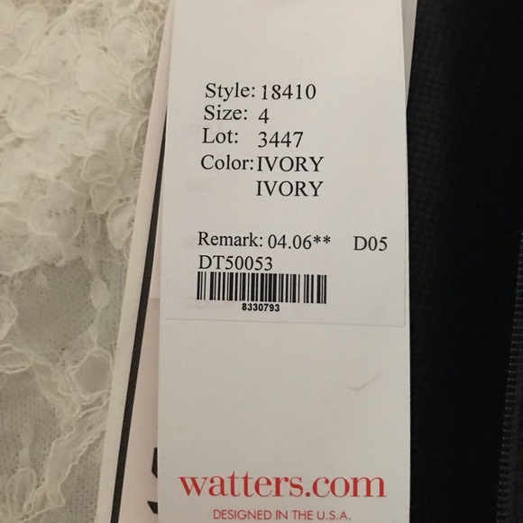 Wedding Gown Wtoo brides by Watters new size 4. - Picture 8 of 8